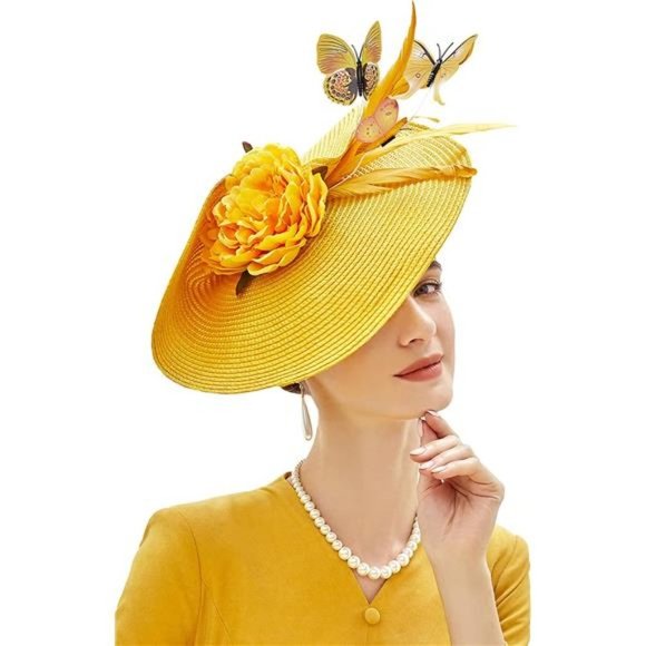 HAT Headband for Cocktail, Yellow